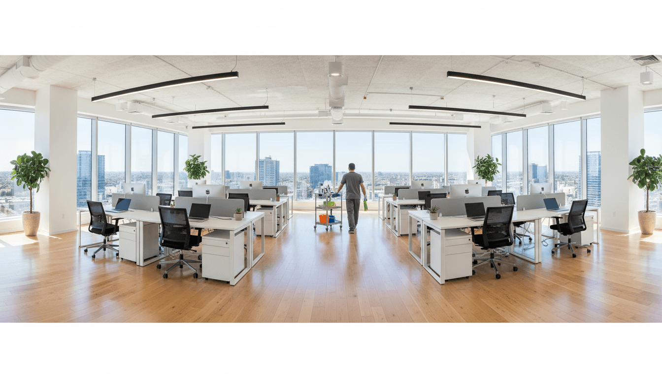 Professional office cleaning results