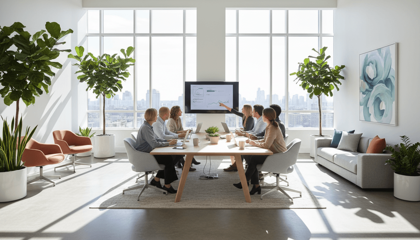 RANYA GROUP cleaning team in professional office environment